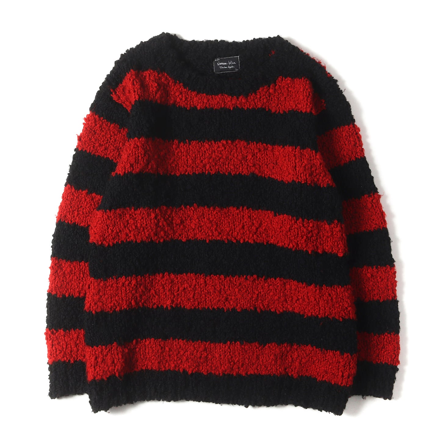 03AW カート期 ルーズ ボーダー ウール ニット セーター