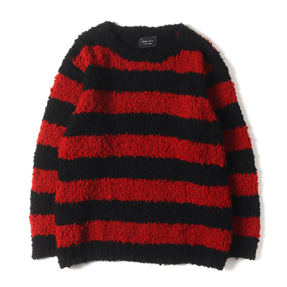 03AW カート期 ルーズ ボーダー ウール ニット セーター