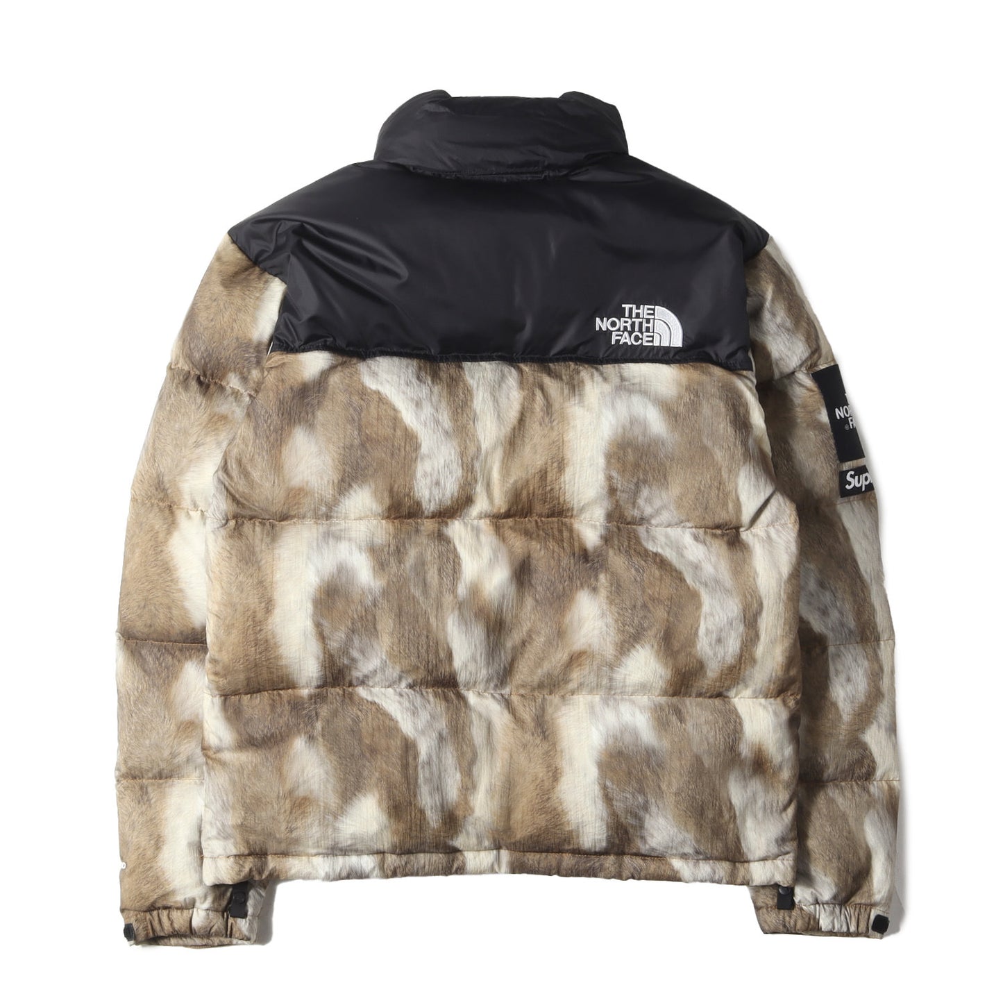 ×THE NORTH FACE ファー柄 ヌプシ ダウンジャケット(Fur Nuptse Jacket)