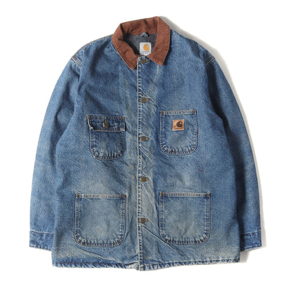 00s ブランケット付き デニム ミシガン チョアコート / カバーオール(USA製)