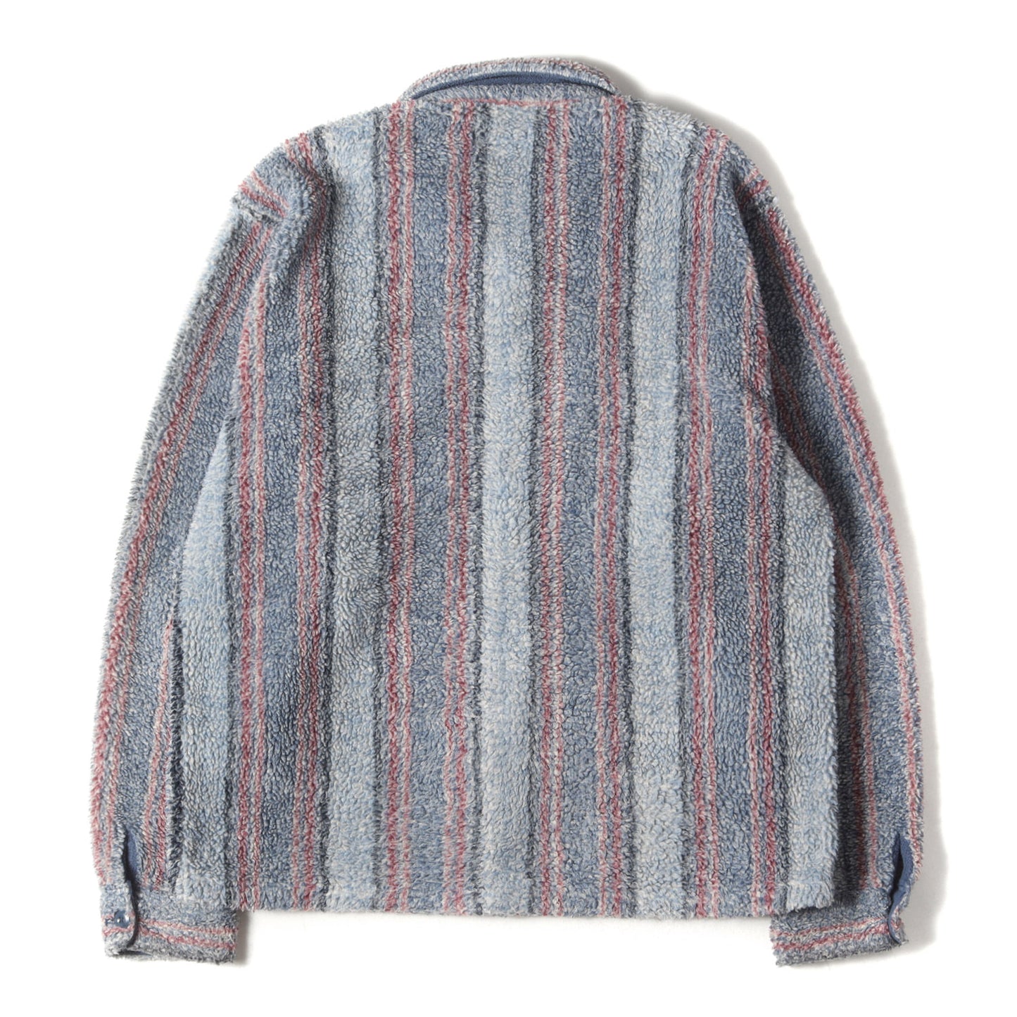 23AW シェルパ フリース ストライプ シャツ(Stripe Sherpa Shirt)