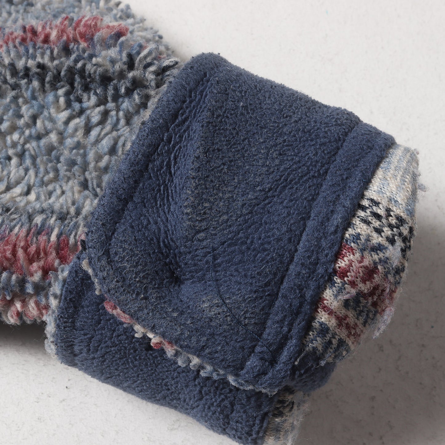 23AW シェルパ フリース ストライプ シャツ(Stripe Sherpa Shirt)