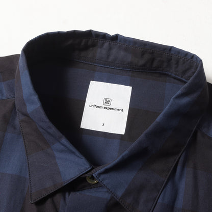 23SS ブロックチェック バギー コットン シャツ(BAGGY SHIRT)