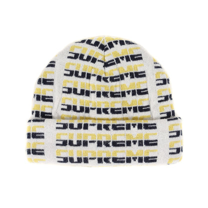 ブランドロゴ柄 ニットビーニー(Repeat Beanie)