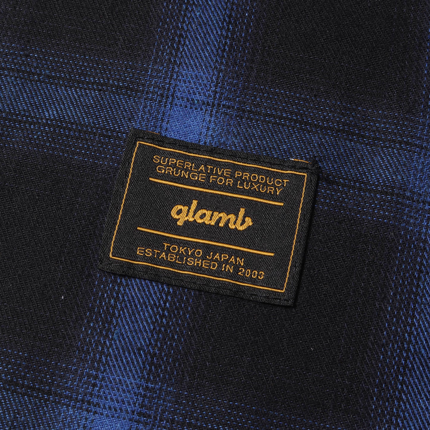 グラフィックプリント オンブレチェック フランネルシャツ