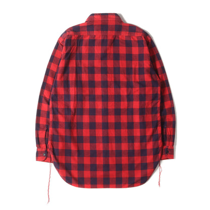 ユーズド加工 ブロックチェック フランネルシャツ(block check nel shirt)