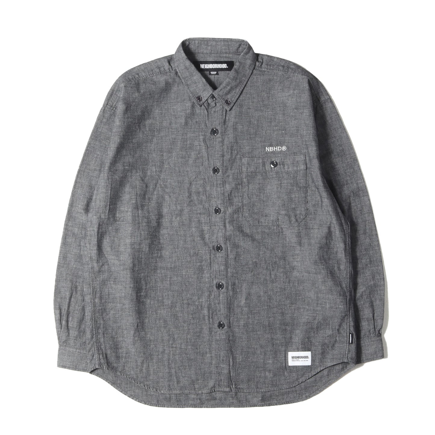 24AW シャンブレー ボタンダウンシャツ(CHAMBRAY BD SHIRT LS)