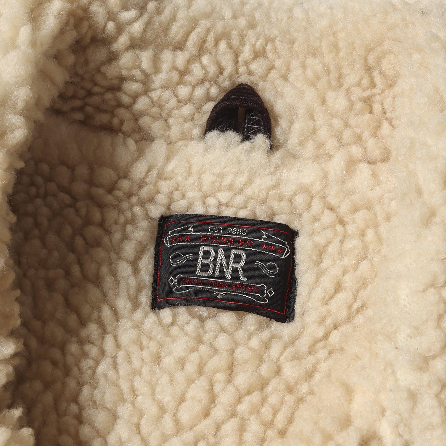 チェーン刺繍ロゴ コーデュロイ ボア ランチジャケット