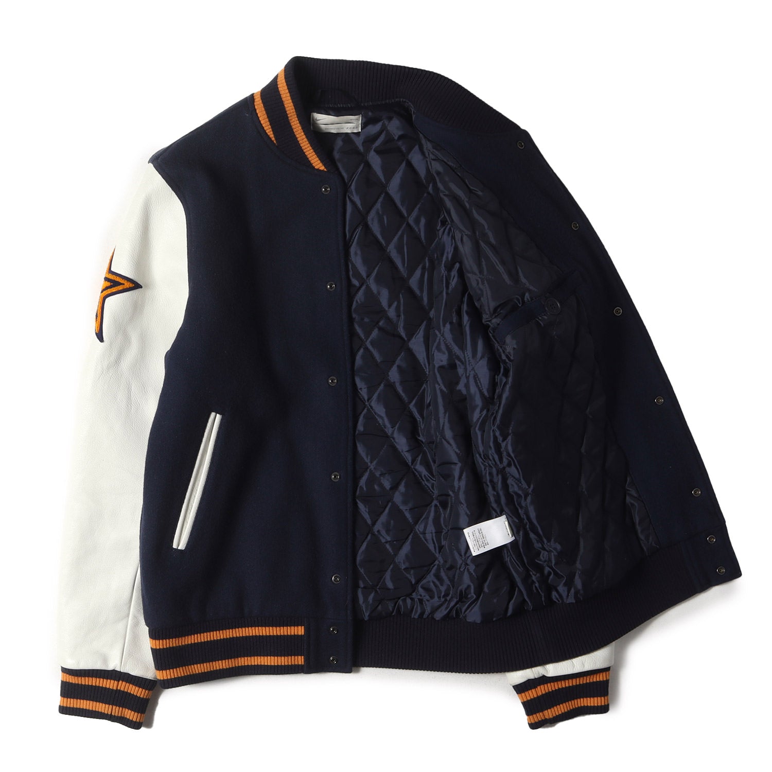 FCRB 恥ずかしく × NIKE スタジャン レザー ロゴ ワッペン スカル S
