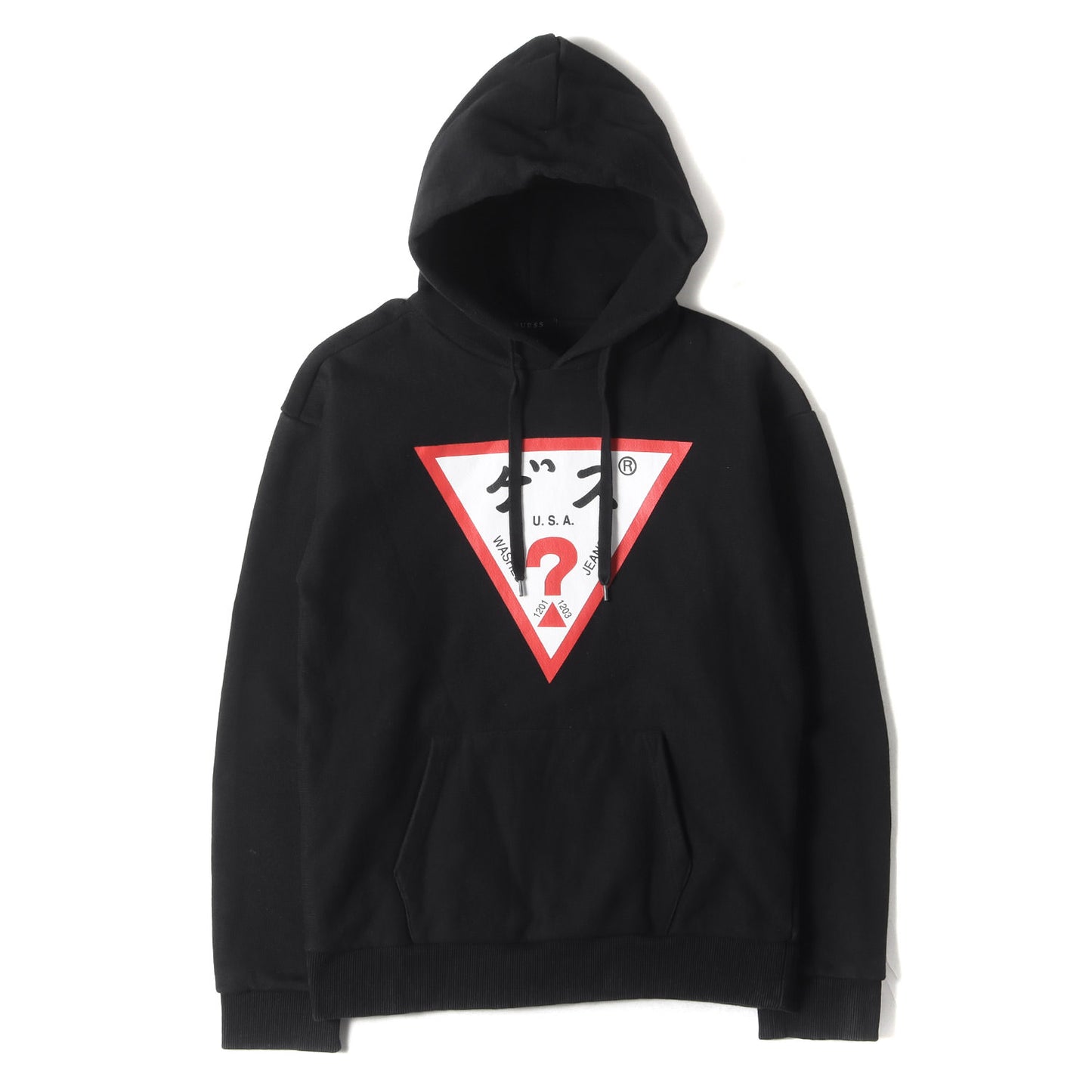 ×GUESS エンブレムロゴ ヘビー スウェット パーカー
