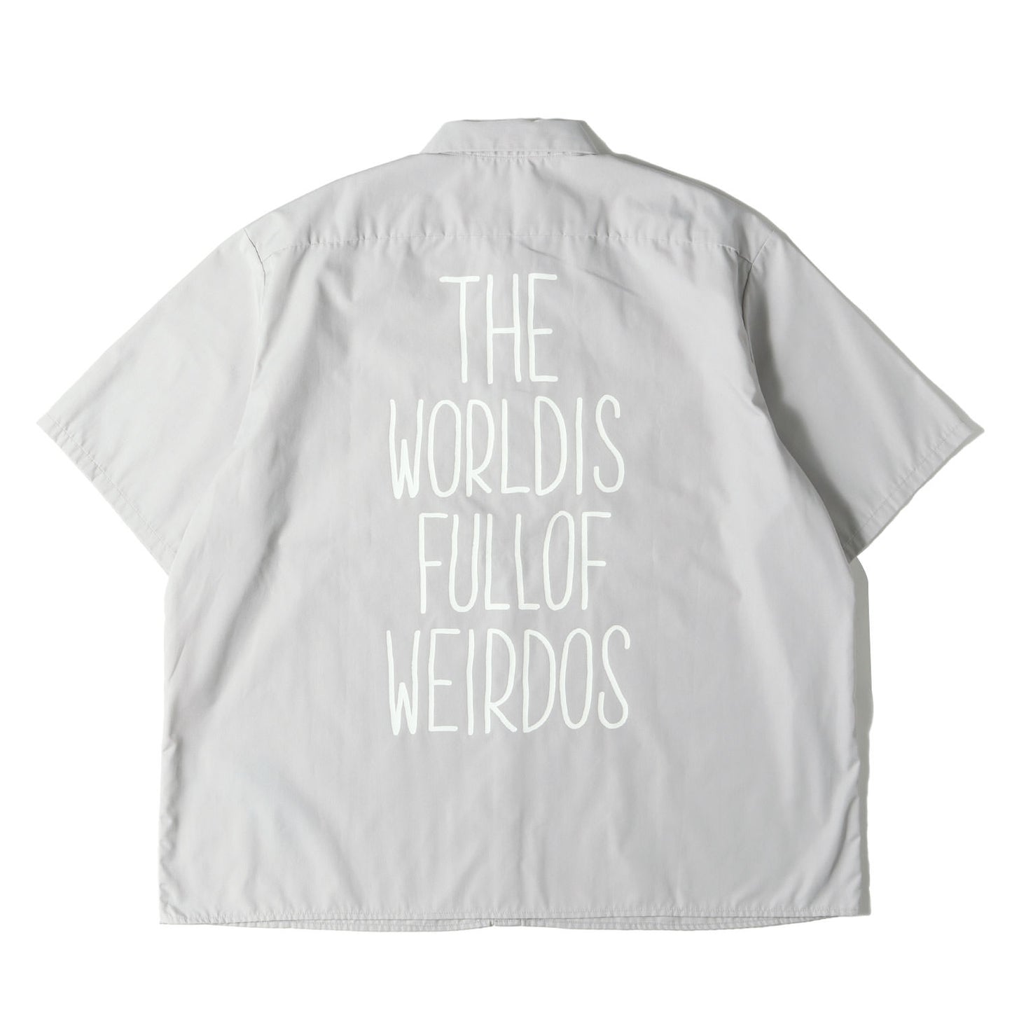 バックロゴ オーバーサイズ ワーク 半袖シャツ(T/C Work S/S Shirt)