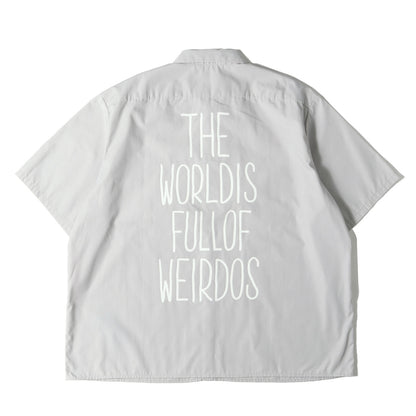 バックロゴ オーバーサイズ ワーク 半袖シャツ(T/C Work S/S Shirt)