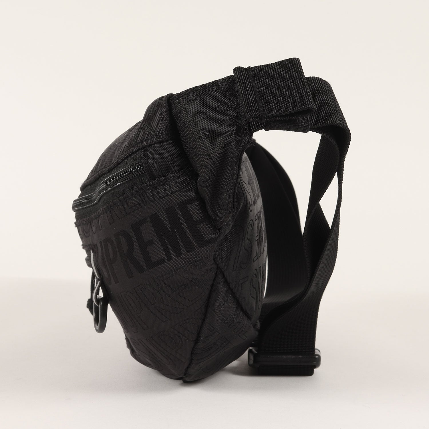 Supreme ウエストバッグ 黒 SS18 コーデュラ ナイロン ロゴ