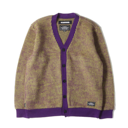 ストライプ ウールニット カーディガン(STRIPE CUBE / W-CARDY. LS)