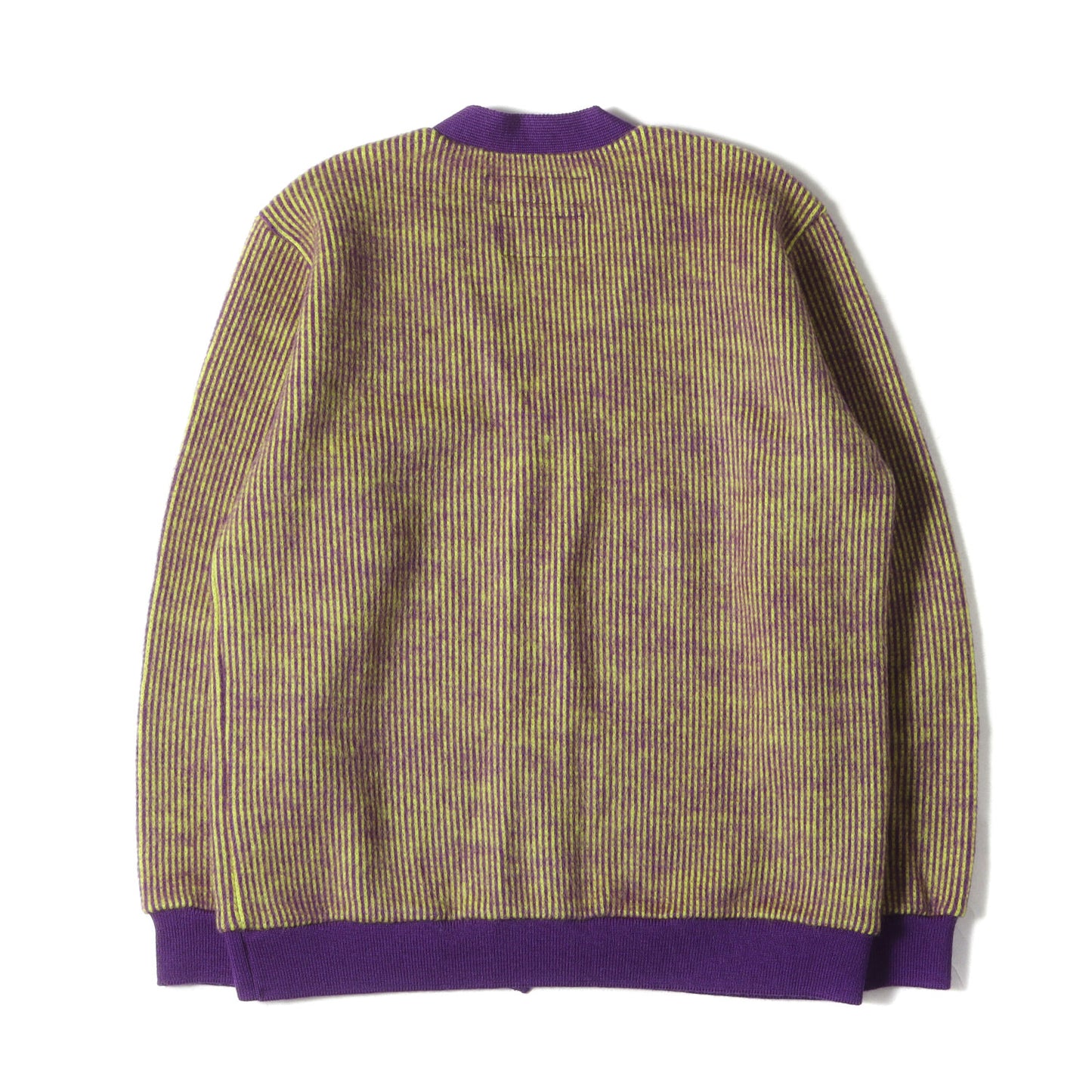 ストライプ ウールニット カーディガン(STRIPE CUBE / W-CARDY. LS)