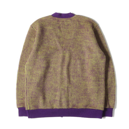 ストライプ ウールニット カーディガン(STRIPE CUBE / W-CARDY. LS)