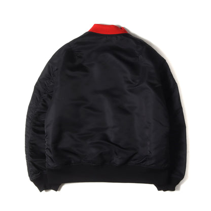 23AW ×fragment design 裏地チェッカー柄 MA-1 ボンバージャケット
