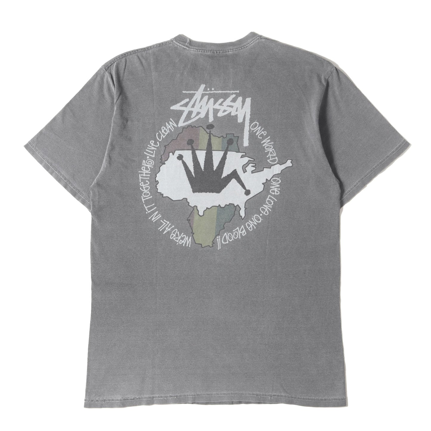 ピグメントダイ加工 ラスタ アフリカ Tシャツ(Live Clean Pigment Dyed Tee)