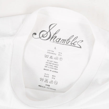 00s Shambles ギターグラフィック コットン/カシミヤ Tシャツ