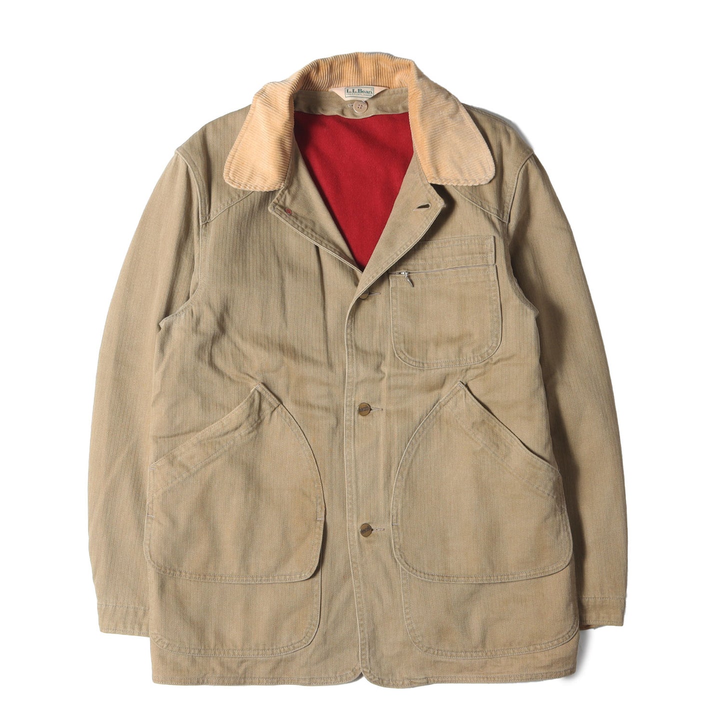 80s ウールライナー付き ヘリンボーン ハンティングジャケット(USA製)