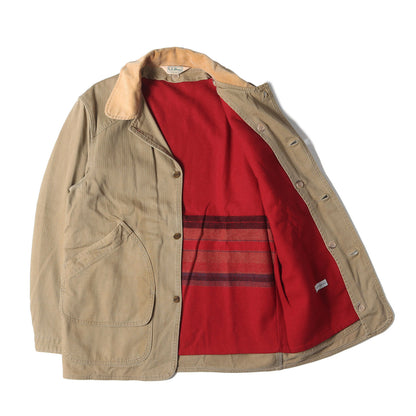 80s ウールライナー付き ヘリンボーン ハンティングジャケット(USA製)