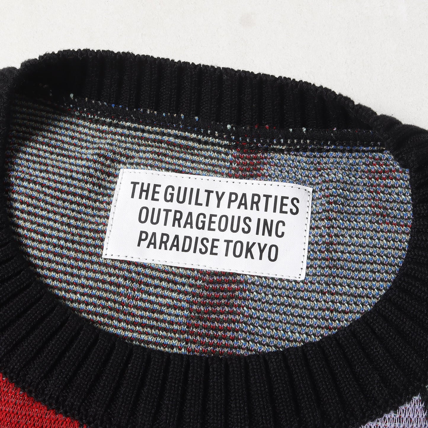 22SS 天国東京 百女柄図 ジャガード ニット セーター(KNIT JAQUARD SWEATER)