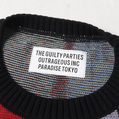 22SS 天国東京 百女柄図 ジャガード ニット セーター(KNIT JAQUARD SWEATER)