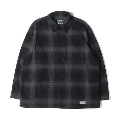 23AW オンブレチェック フリース シャツジャケット(FLEECE SHIRT)