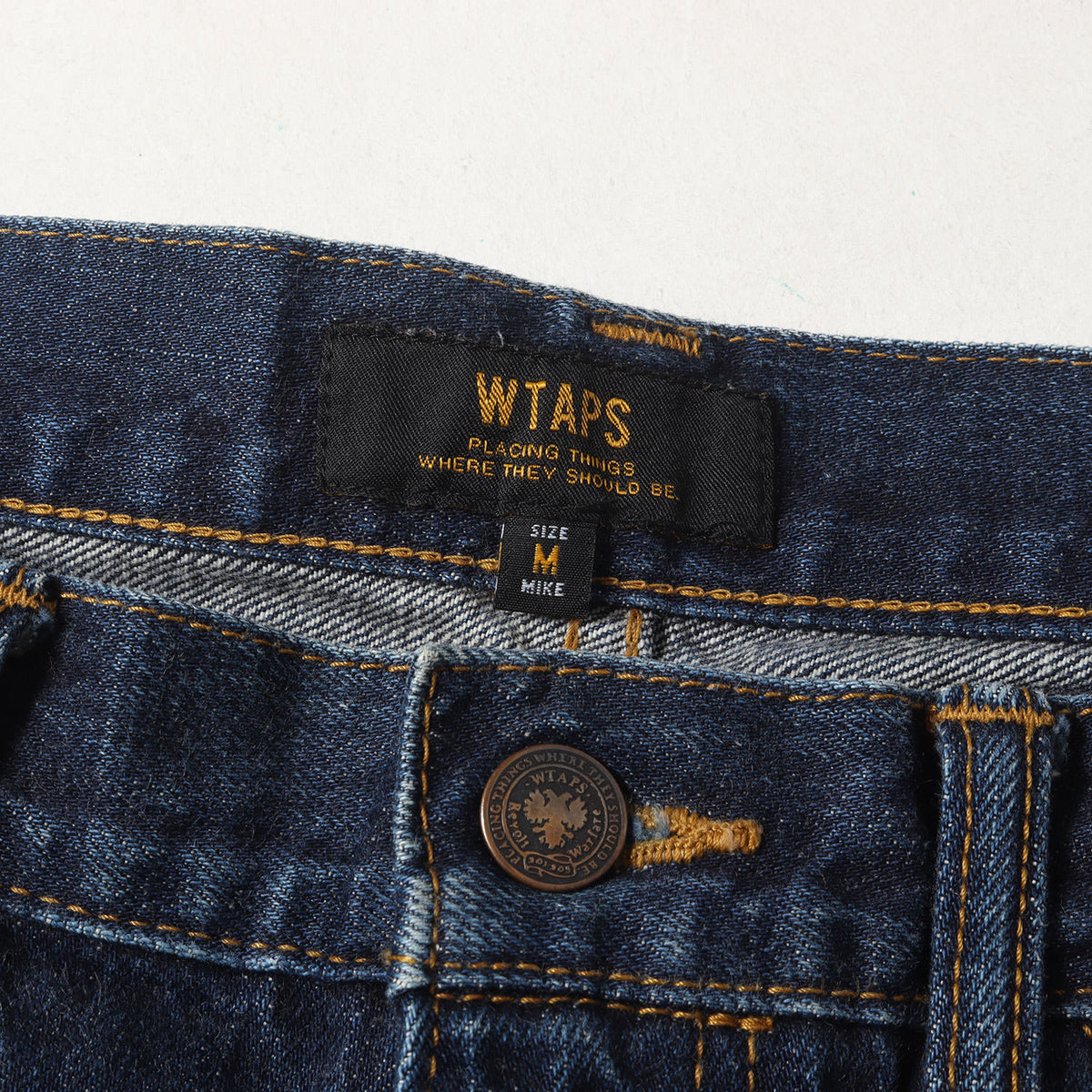 WTAPS (ダブルタップス) ダメージリペア加工 デニムパンツ(BLUES BASIC 