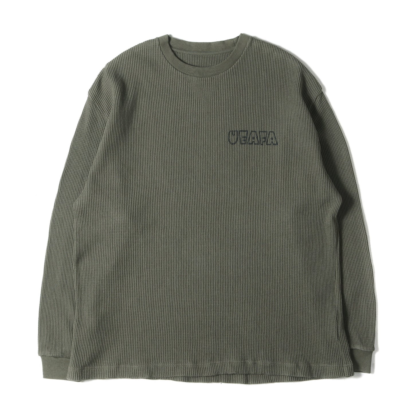24SS ワッフル バギー ロングスリーブ Tシャツ(UEAFA WAFFLE L/S BAGGY TEE)