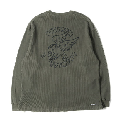 24SS ワッフル バギー ロングスリーブ Tシャツ(UEAFA WAFFLE L/S BAGGY TEE)