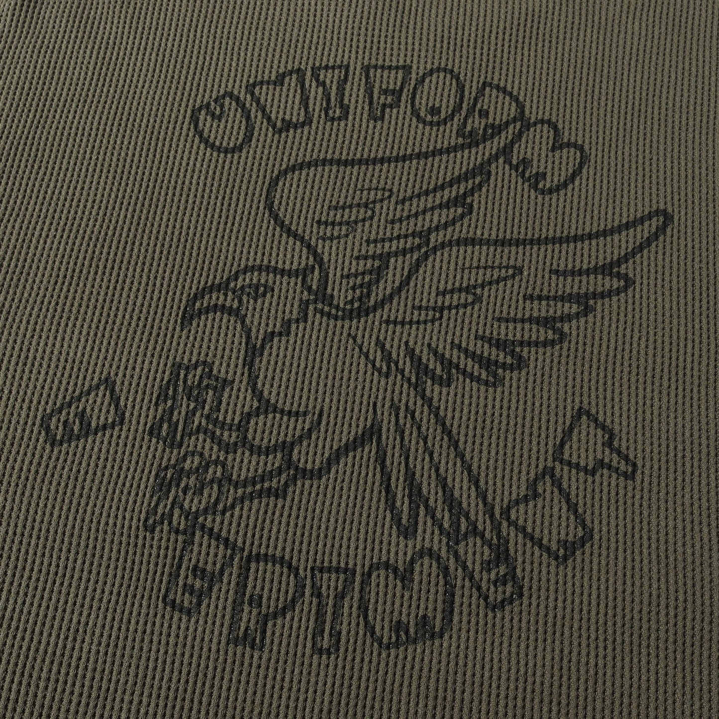 24SS ワッフル バギー ロングスリーブ Tシャツ(UEAFA WAFFLE L/S BAGGY TEE)