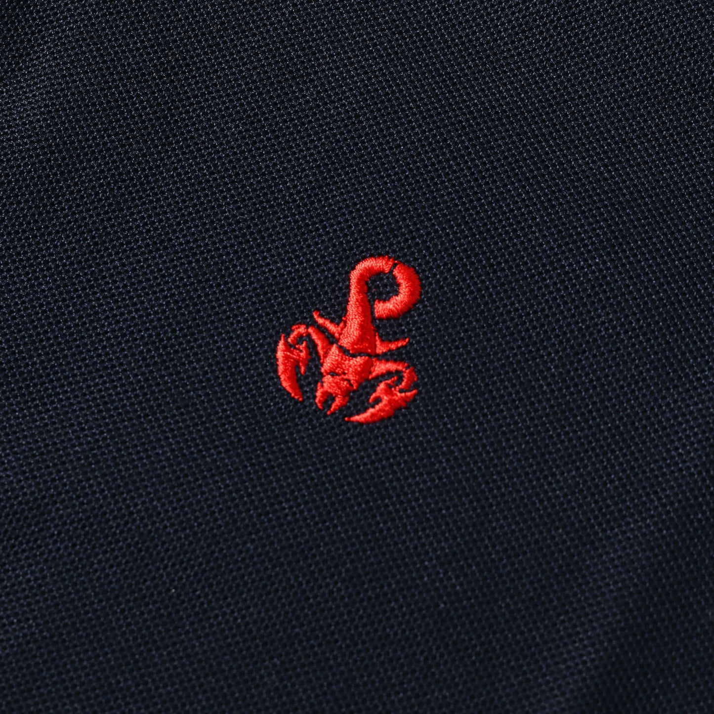 スコーピオン刺繍 鹿の子ポロシャツ(SCORPION POLO SHIRT)