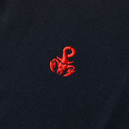 スコーピオン刺繍 鹿の子ポロシャツ(SCORPION POLO SHIRT)