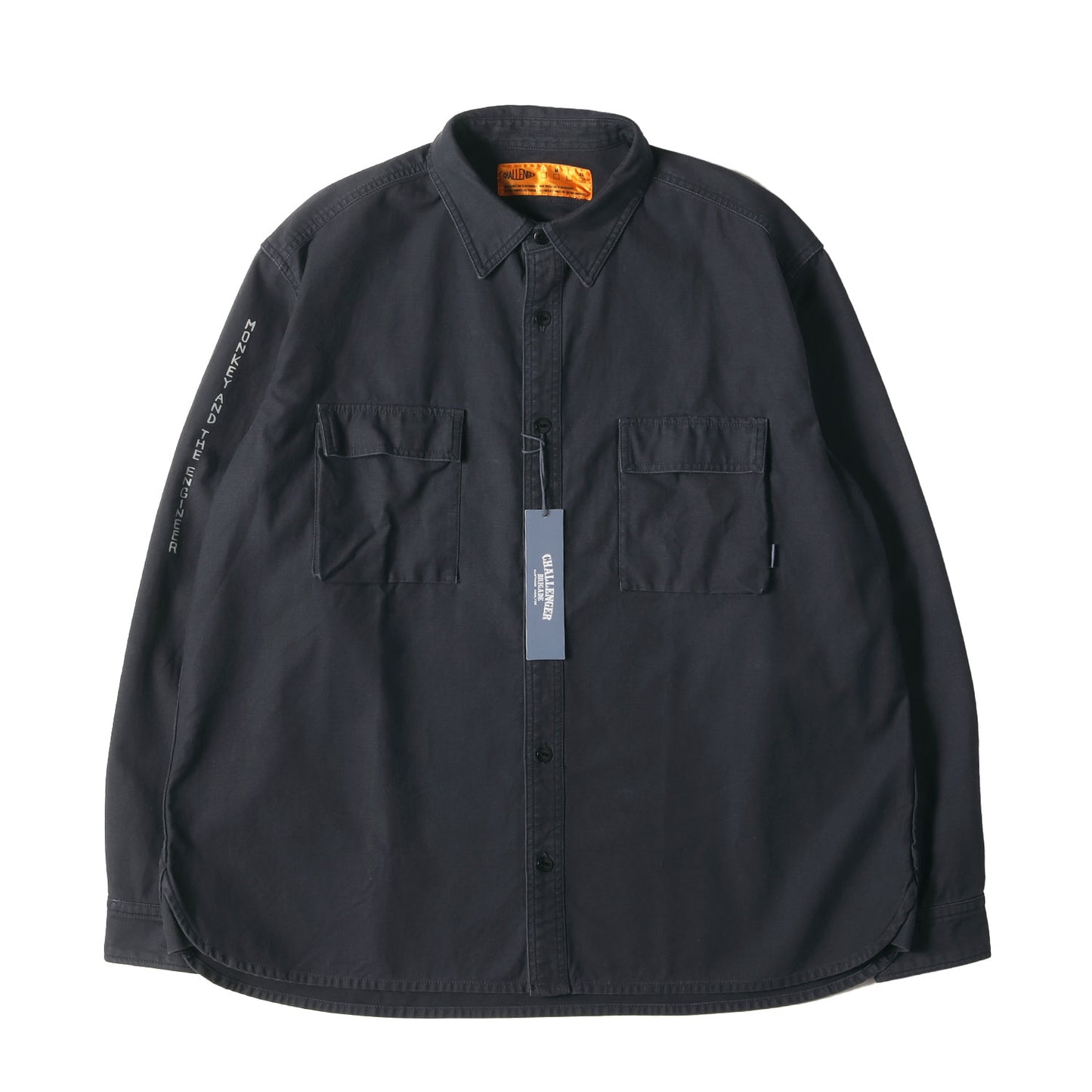 23AW バックサテン ミリタリーシャツ(L/S MILITARY SHIRT)