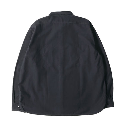 23AW バックサテン ミリタリーシャツ(L/S MILITARY SHIRT)