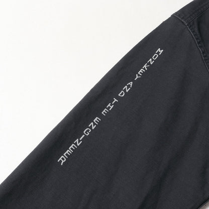 23AW バックサテン ミリタリーシャツ(L/S MILITARY SHIRT)