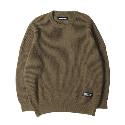 21AW オーバーサイズ クルーネック ニット セーター(FLAT / AW-KNIT. LS)