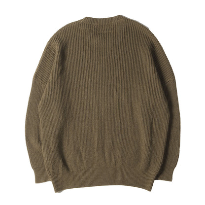 21AW オーバーサイズ クルーネック ニット セーター(FLAT / AW-KNIT. LS)
