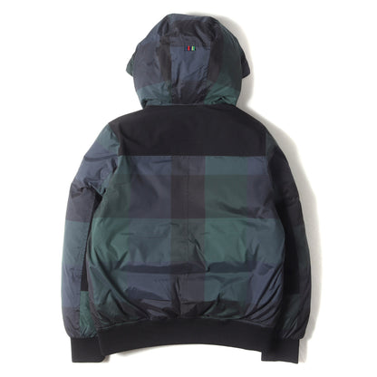 ビッグチェック フード ダウンジャケット