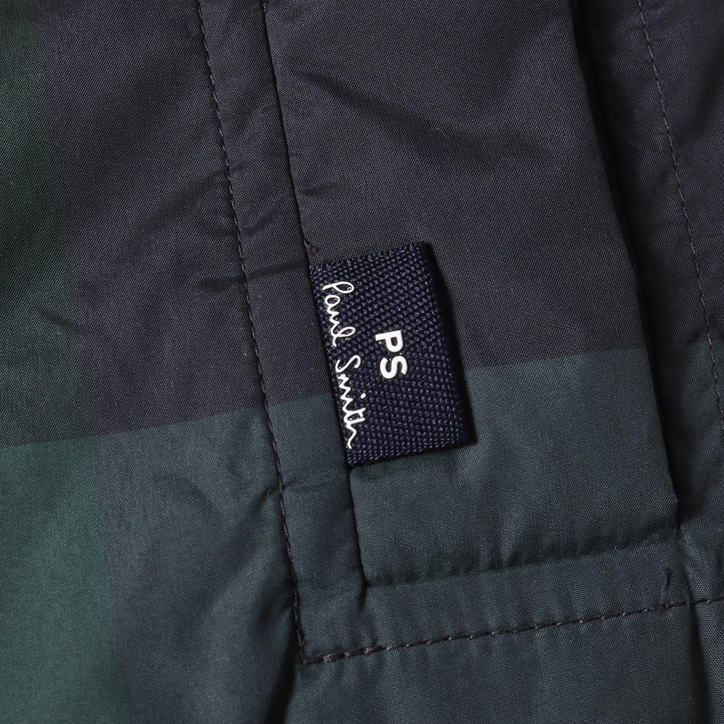 ビッグチェック フード ダウンジャケット