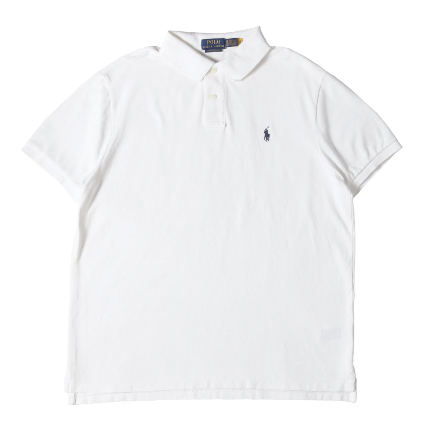 [現行タグ] 24SS ワンポイント刺繍 鹿の子 ポロシャツ(CUSTOM SLIM FIT)