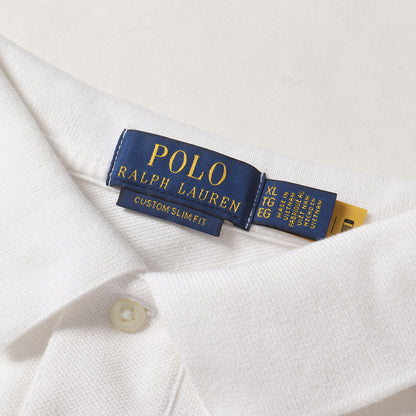 [現行タグ] 24SS ワンポイント刺繍 鹿の子 ポロシャツ(CUSTOM SLIM FIT)