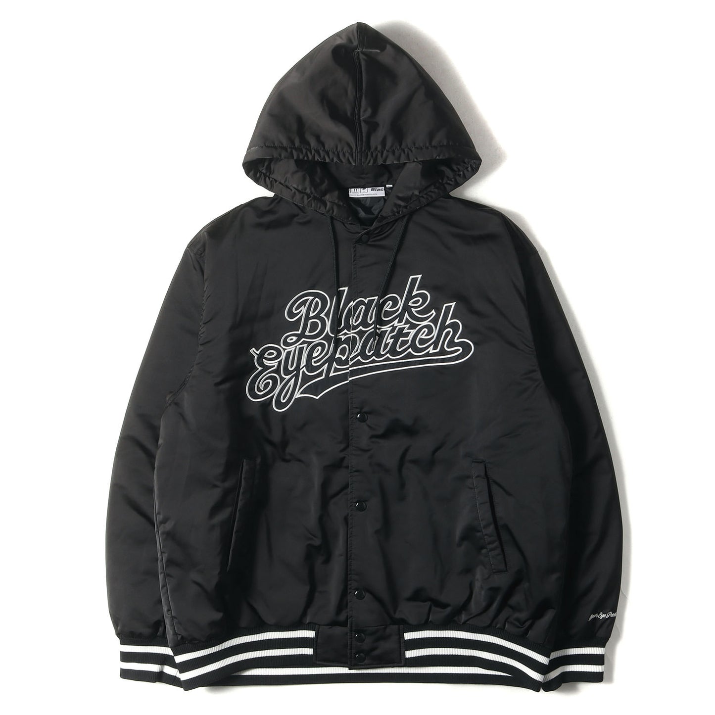 22SS フード付き サテン スタジャン(NYLON HOODED STADIUM JACKET)