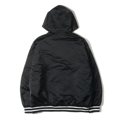 22SS フード付き サテン スタジャン(NYLON HOODED STADIUM JACKET)