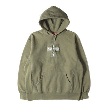 20AW クロスBOXロゴ スウェット パーカー(Cross Box Logo Hooded Sweatshirt)