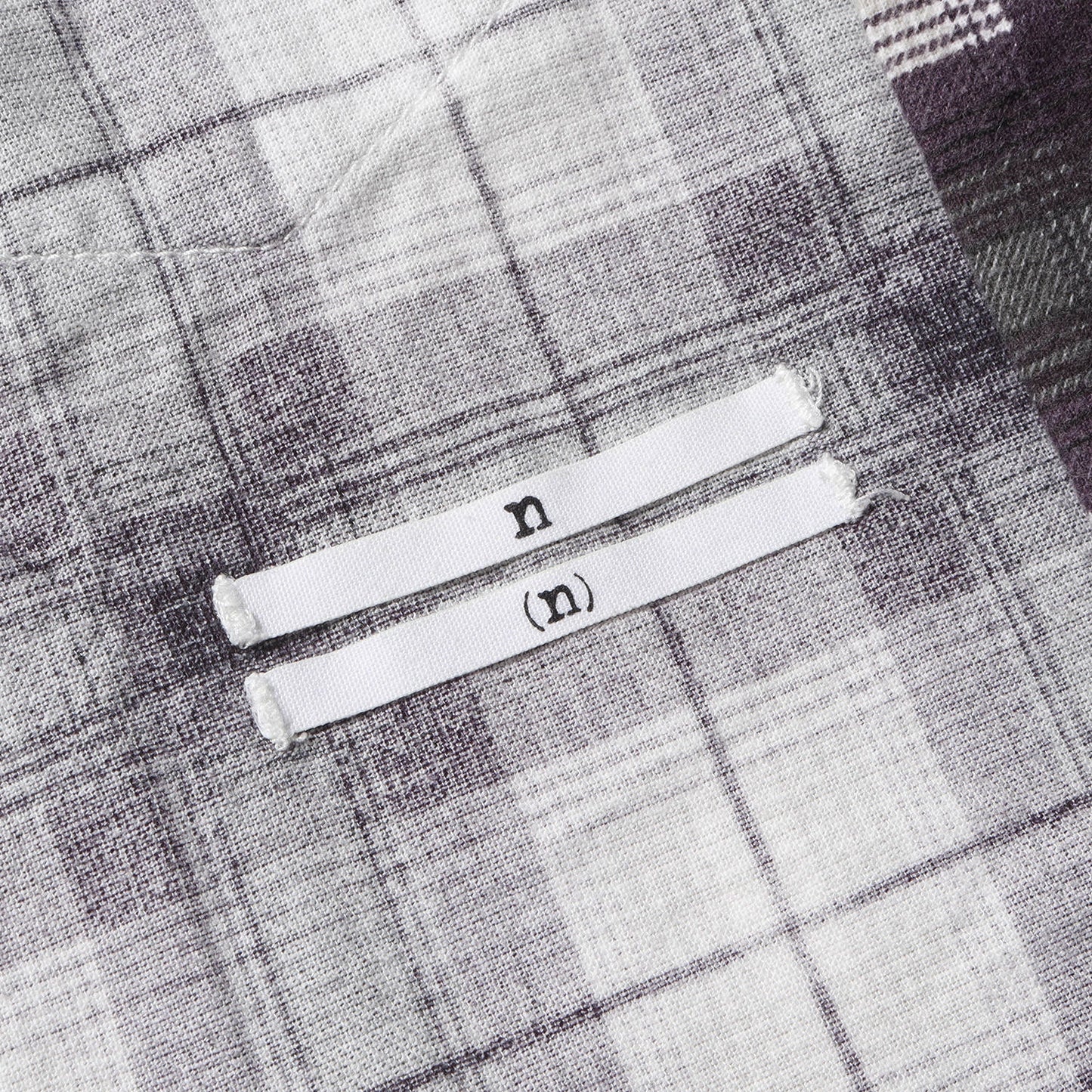 A CLOSED FEELING期 プリントチェック ウエスタン ネルシャツ