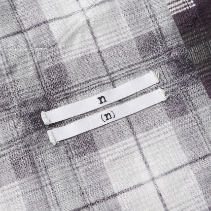 A CLOSED FEELING期 プリントチェック ウエスタン ネルシャツ