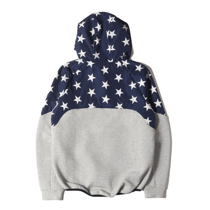 20SS スター柄 ストレッチ スウェット ベンチレーション ジップ パーカー(VENTILATION HOODIE)