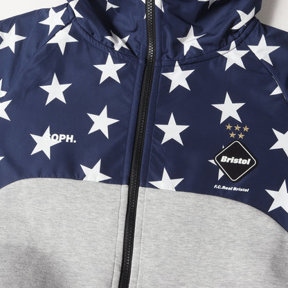 20SS スター柄 ストレッチ スウェット ベンチレーション ジップ パーカー(VENTILATION HOODIE)